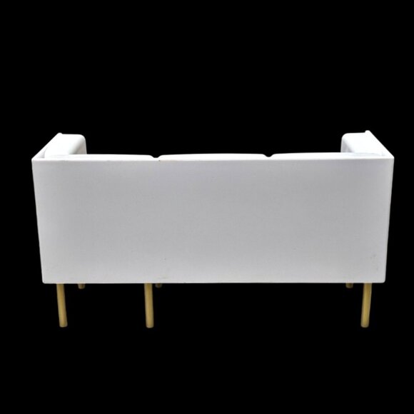 Rainbow High Dollhouse White Gold L Shaped Couch Sofa MGA Fits Barbie 1:6 Scale - Picture 4 of 9